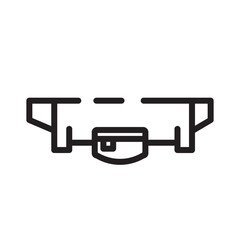 Casual Waist Bag Line Icon