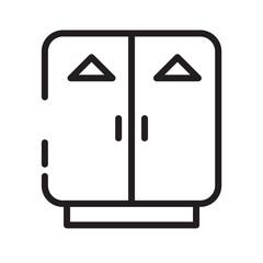 Door Electricity Redirect Line Icon