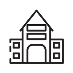 Buildings Estate Front Line Icon