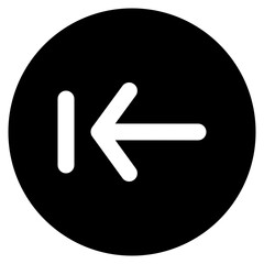 Previous Icon in Solid Style