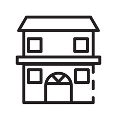 Home Property Buildings Line Icon