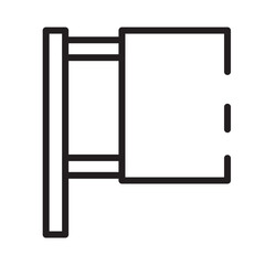 Advertising Billboard Marketing Line Icon