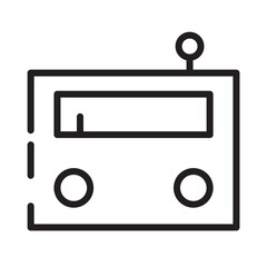Communication News Radio Line Icon