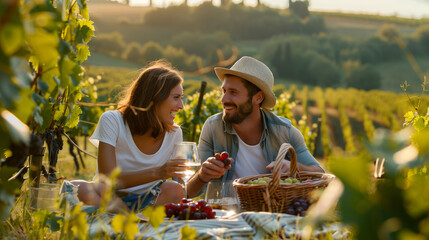 Tuscan Vineyard Picnic
