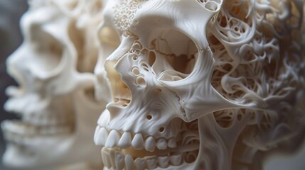 Surreal 3D Printing Evolution Stock Image