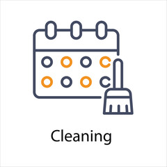 Cleaning Vector icon 