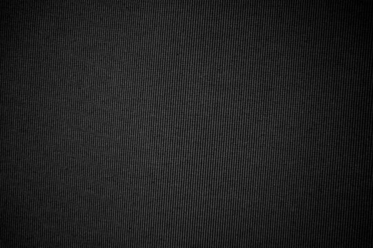 Stoffhintergrund in schwarz - Leere Textur mit gewebter Oberfl&auml;che