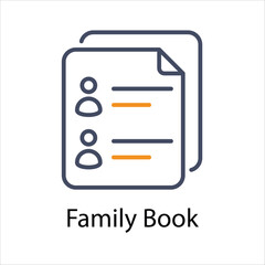 Family Book Vector icon