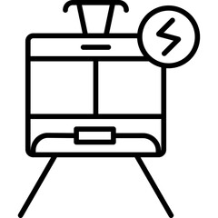 Electric Train Icon