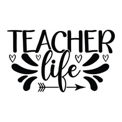 Teacher T-shirt Quotes Vector Design Illustration Clipart Eps 