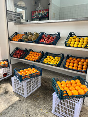 a display of fruit that is for sale at a store