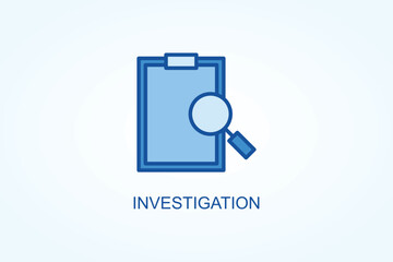 Investigation vector  or logo sign symbol illustration