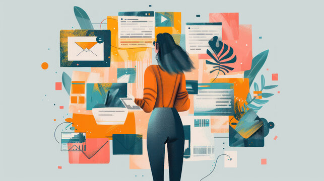 a series of email newsletters with personalized content tailored to different segments of the subscriber list, incorporating dynamic visuals and compelling messaging to drive open rates