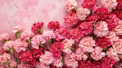 Fototapeta premium carnation close-up flowers. Selective focus