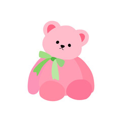 사랑스러운 핑크 아기곰