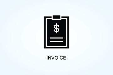 Invoice Vector  Or Logo Sign Symbol Illustration