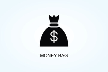 Money Bag Vector  Or Logo Sign Symbol Illustration