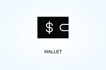 Wallet Vector  Or Logo Sign Symbol Illustration