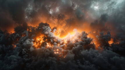 A magical transformation of Searchlight smoke background