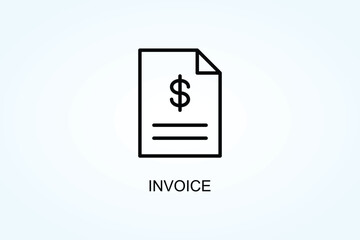 Invoice Vector  Or Logo Sign Symbol Illustration