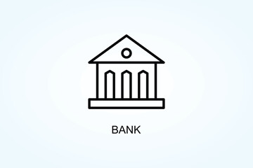 Bank Vector  Or Logo Sign Symbol Illustration