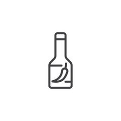 Hot sauce line icon