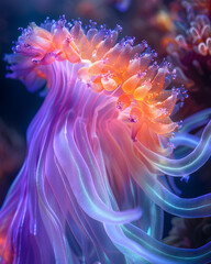 The deep sea anemone is a beautiful and fascinating creature