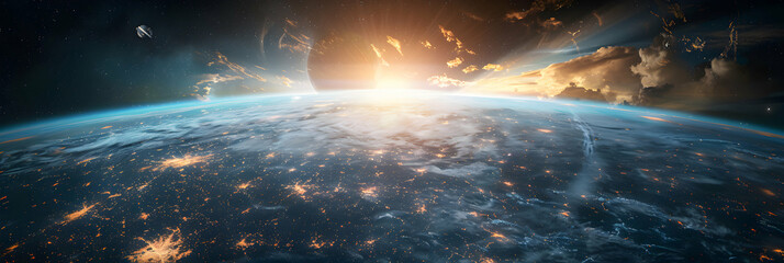 Exploring the Concept of Space Elevator Development: Challenges  Realistic Vision for Transporting Materials Between Earth and Orbit | Photo Stock Concept