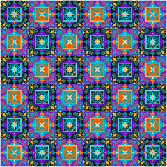 Mexico Talavera Pattern vector Design, A colorful pattern of the year.