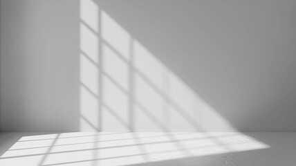 shadow from a window on concrete wall