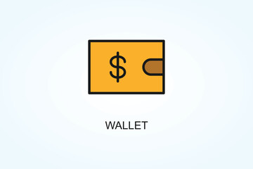 Wallet Vector  Or Logo Sign Symbol Illustration