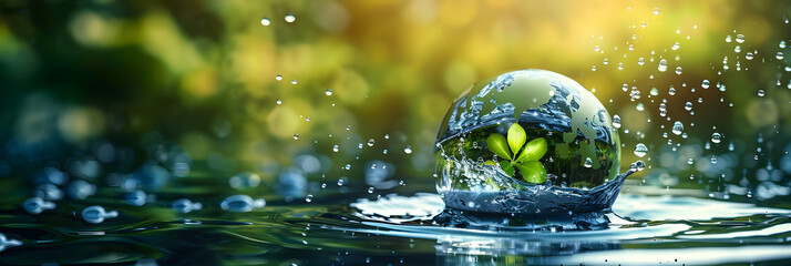 Sustainable Water Management in Business: Conserving Water and Reducing Environmental Footprint   Photo Realistic Concept on Adobe Stock