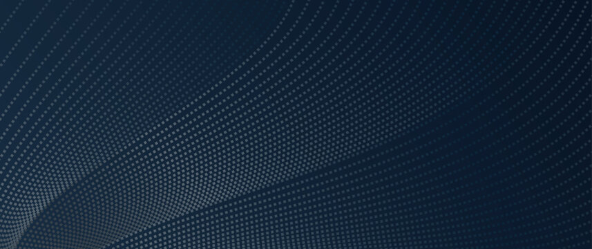 Premium background with with silver dots on luxury dark blue gradient. Elegant abstract vector illustration for invitation, flyer, cover design, luxe invite, business banner, prestigious voucher.