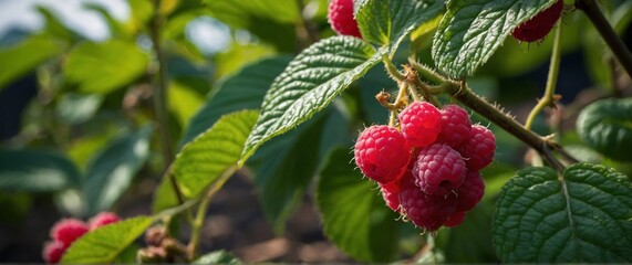 Ripe rasberry raspberry fruit plants | Beautiful red grapes fruit plants 