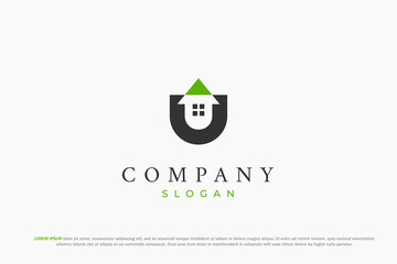 letter u and tree logo © Bayu