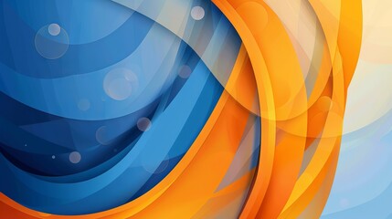Abstract blue and orange background. Vector abstract graphic design banner pattern presentation background wallpaper