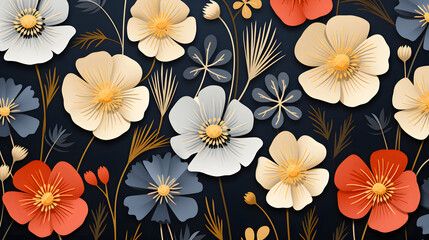 flower pattern illustration abstract graphic poster background