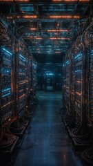 factory in the night