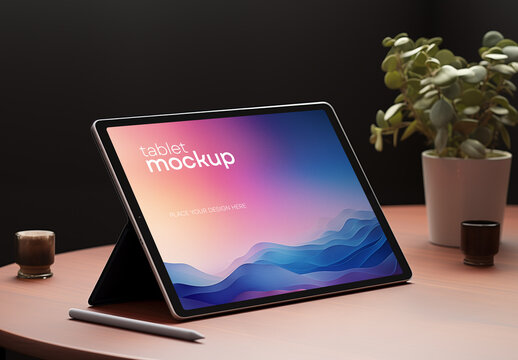 Tablet Mockup Generated with AI