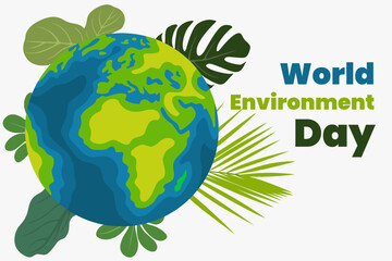 Illustration vector graphic of world environment day. Good for poster