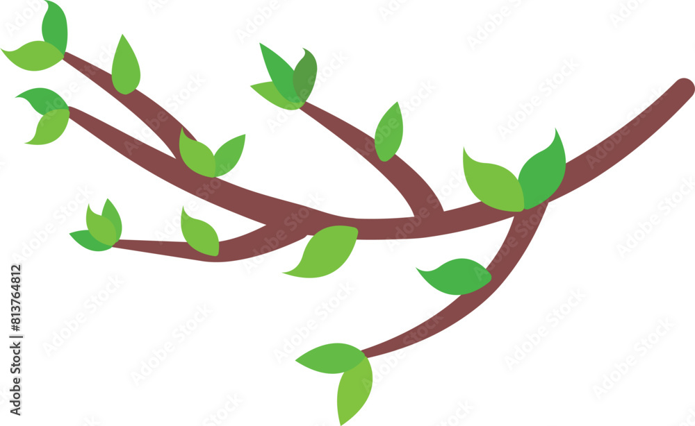 Wall mural tree branch vector design adobe illustrator