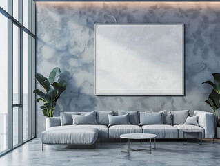 Modern design of a company office with space to mock up your picture or text
