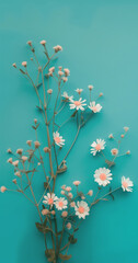 beautiful spring flowers creative spring flower pattern Images are generated by AI