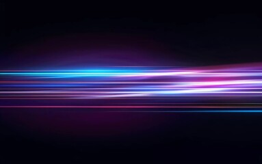 Light Trails, Long Time Exposure Motion Blur Effect. Very beautiful Vector Illustration
