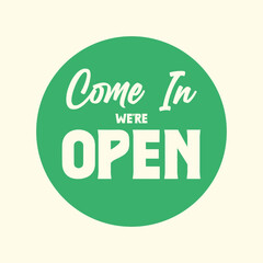 Sign with we're open closed sign free vector, sign retro style design