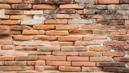 Fototapeta premium Brick old texture wall for background design or abstract photo,wall, stone, brick, texture, pattern, architecture, old, rock, abstract, construction