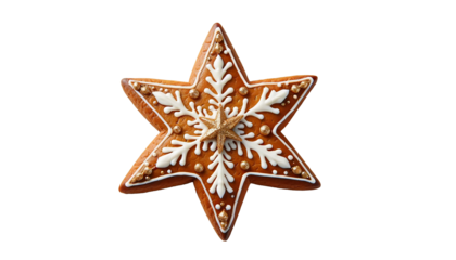 Christmas cookies isolated on white background.
