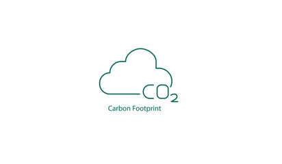 Carbon Footprint Environmental Impact Vector Icon
