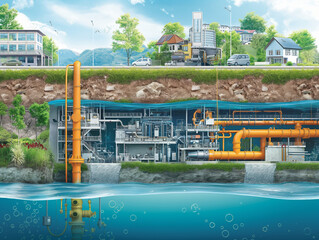 The underground world of water supply and wastewater disposal.