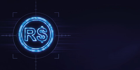 Neon Sign Brazil currency